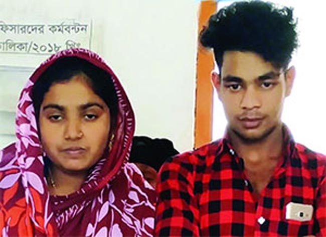কানাইঘাট থানায় ফাহিমা- রেজওয়ানের বিয়ে