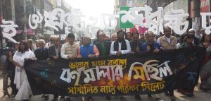 বর্ণমালার মিছিল, ছবি: তারেক চৌধুরী