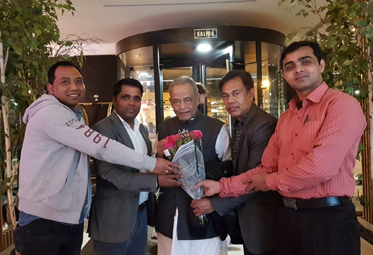 মাদ্রিদে সাবেক স্বরাষ্ট্রমন্ত্রী ড.মহীউদ্দীন খান আলমগীর সংবর্ধিত