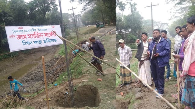 ছাতকে মসজিদ মার্কেট নির্মান নিয়ে উত্তেজনা