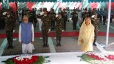 বঙ্গবন্ধুর সমাধিতে রাষ্ট্রপতি-প্রধানমন্ত্রীর শ্রদ্ধা