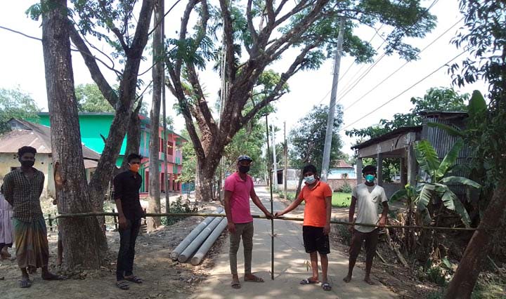 জুড়ীতে স্ব উদ্যোগে লক ডাউন