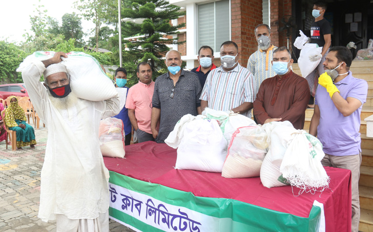 চার’শ পরিবারের পাশে সিলেট ক্লাব লিমিটেড