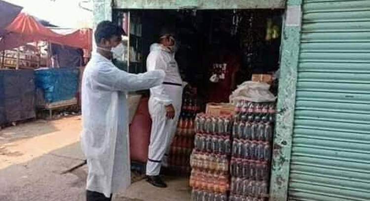 মুখে মাস্ক না থাকায় ছাতকে ১৭ জনকে জরিমানা