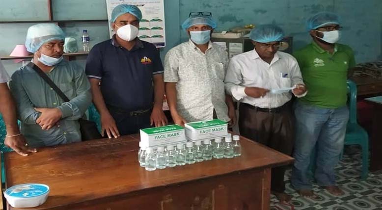 জুড়ী প্রেসক্লাবে জাকিরের সুরক্ষা সামগ্রী প্রদান