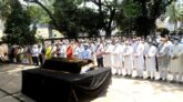 বুদ্ধিজীবী কবরস্থানে রাহাত খানের দাফন সম্পন্ন