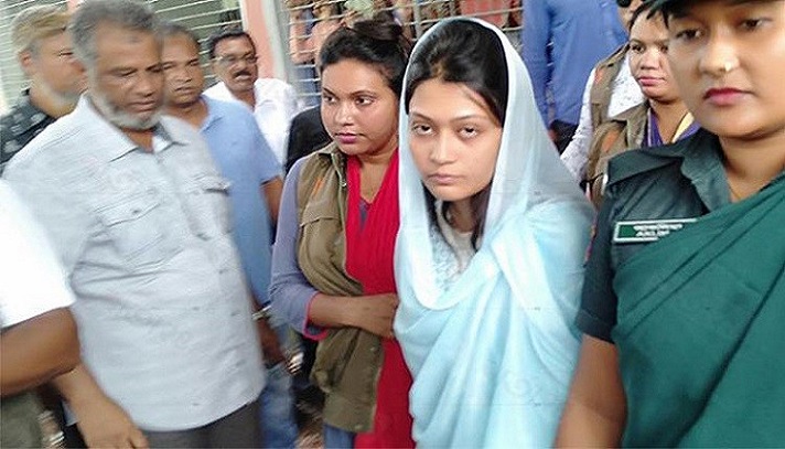 মিন্নি গ্রেফতার, কারাগারই তার ঠিকানা