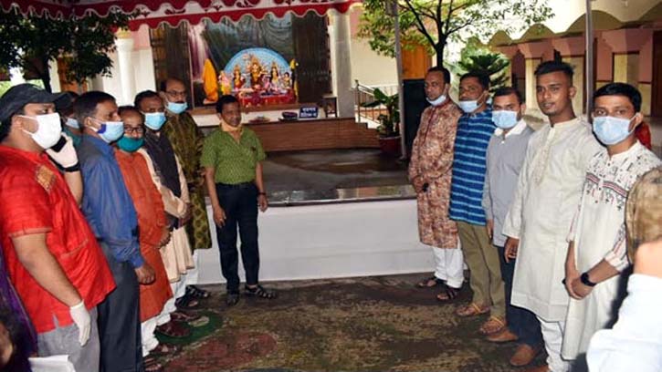 পূজামণ্ডপ পরিদর্শনে সিলেট মহানগর আওয়ামীলীগ