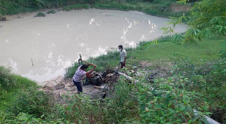 চুনারুঘাটে অবৈধভাবে বালু উত্তোলন, ২ জনের কারাদণ্ড