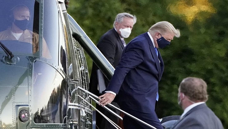 হাসপাতালে ট্রাম্প