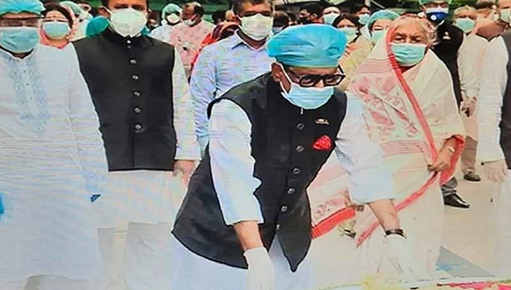 জেল হত্যা দিবস: বঙ্গবন্ধুর প্রতিকৃতিতে আ.লীগের শ্রদ্ধা