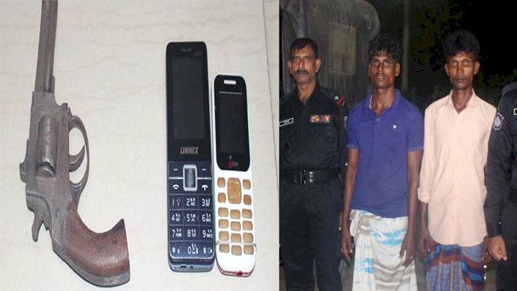 বিশ্বনাথে অস্ত্রসহ দুই ব্যবসায়ী গ্রেপ্তার