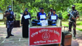 চুনারুঘাটে বিপুল পরিমাণ গাঁজা জব্দ, নারীসহ গ্রেপ্তার ৩