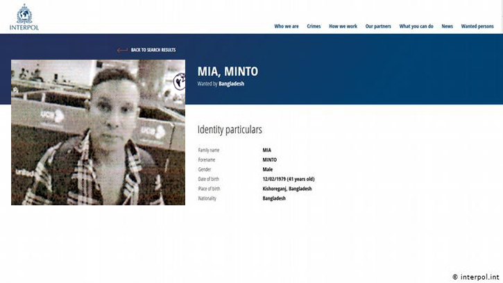 ইন্টারপোলের তালিকায় প্রথম বাংলাদেশি পাচারকারী