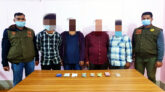 সিলেটের ধোপদীঘিরপাড় থেকে ৪ জুয়াড়ি আটক
