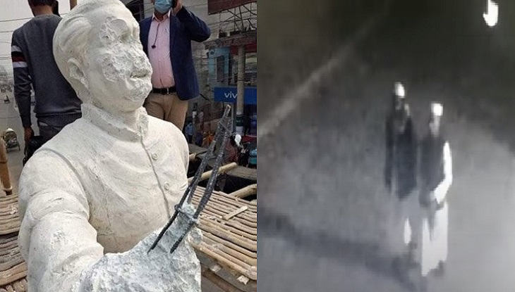 বঙ্গবন্ধুর ভাস্কর্য ভাঙচুর: আটক ২