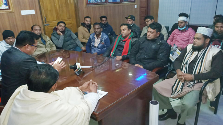 বিয়ানীবাজারে সাংবাদিকদের সাথে পৌর মেয়রের মতবিনিময়