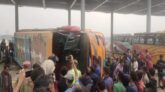 ফরিদপুরে বাস উল্টে ৩ যাত্রী নিহত