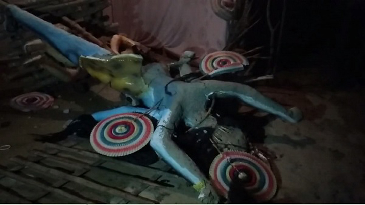 ঠাকুরগাঁওয়ে কালি মন্দিরের প্রতিমা ভাঙচুর