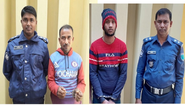 কুলাউড়ায় দুই পলাতক আসামি গ্রেপ্তার