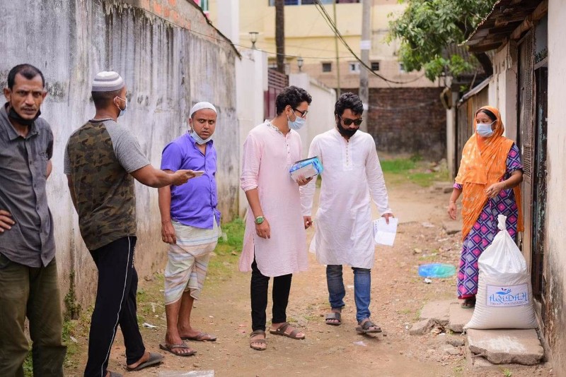 সিলেটে আকিদা  ফাউন্ডেশনের খাদ্য সামগ্রী বিতরণ