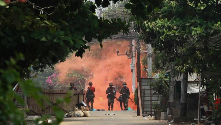 রক্তাক্ত মিয়ানমার, গুলিতে নিহত ৬০