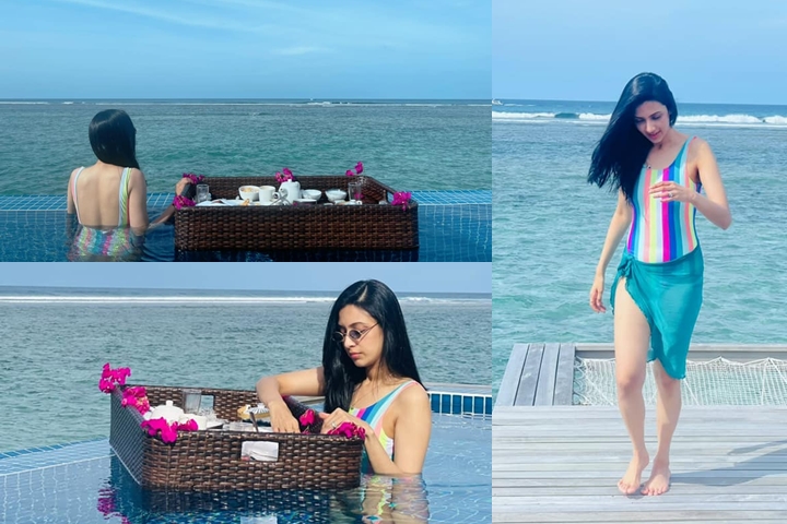 মালদ্বীপে মধুচন্দ্রিমায় মিম