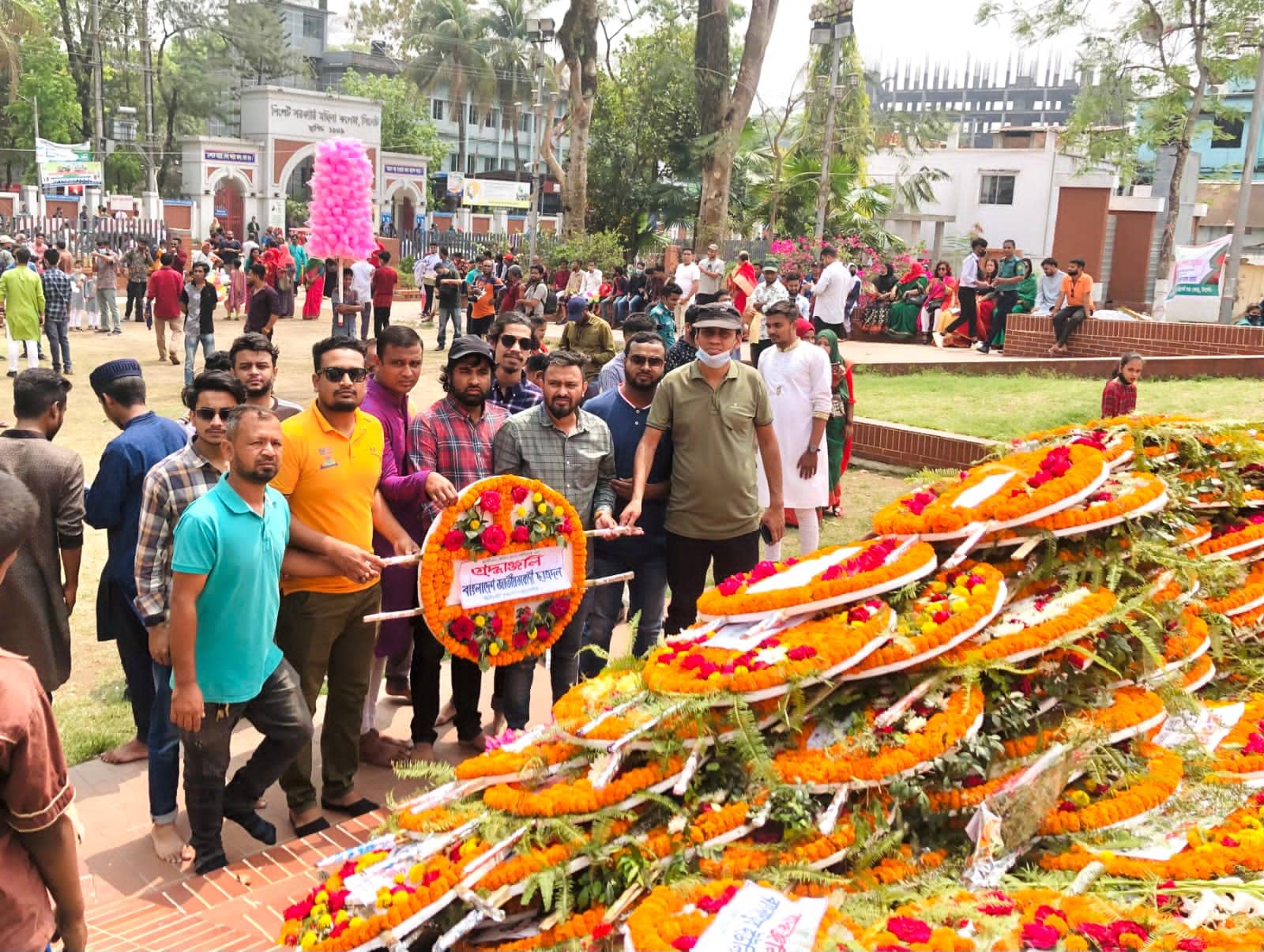 স্বাধীনতা দিবসে সিলেট ছাত্রদলের শ্রদ্ধাঞ্জলি