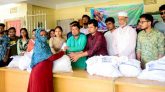 বন্যায় ক্ষতিগ্রস্তদের মাঝে সিকৃবি ছাত্রলীগের ত্রাণ বিতরণ