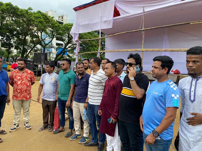 আলীয়া ময়দানমূখী মিছিলে মূখর সিলেট|| প্রস্তুত সমাবেশস্থল