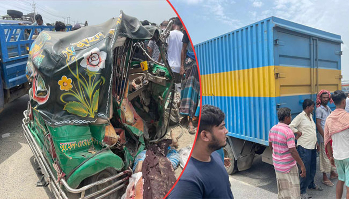 ব্রাহ্মণবাড়িয়ায় কাভার্ডভ্যানের চাপায় শিশুসহ নিহত ৪