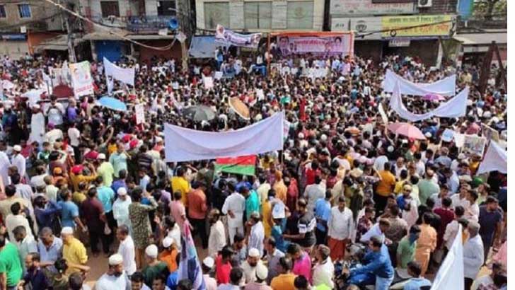 সরকারের পদত্যাগ দাবিতে বিএনপির গণমিছিল