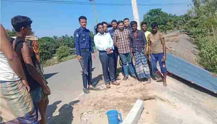 আজমিরীগঞ্জে অবৈধ স্থাপনা উচ্ছেদ