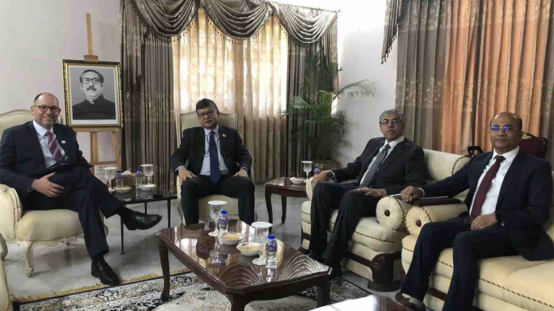 পররাষ্ট্রস‌চি‌বের সঙ্গে পিটার হা‌সের বৈঠক