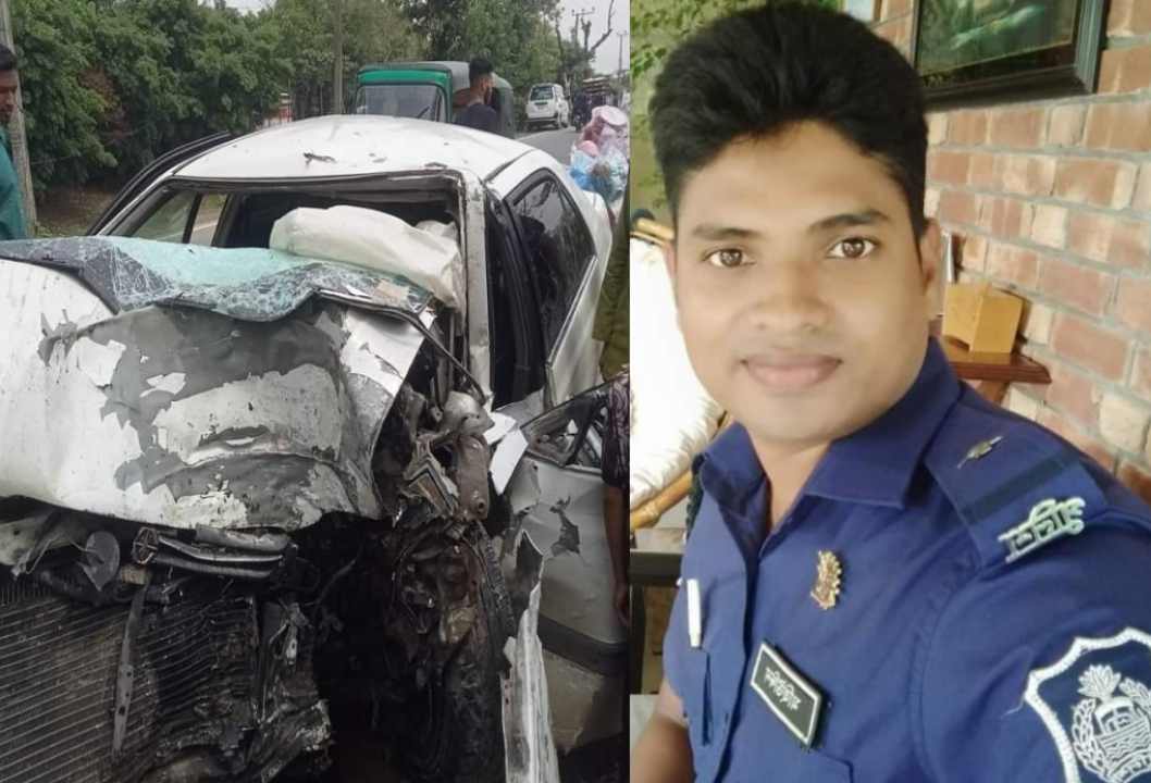 শান্তিগঞ্জে সড়ক দুর্ঘটনায় এএসআই নিহত