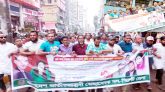 খালেদা জিয়ার মুক্তির দাবিতে সিলেটে স্বেচ্ছাসেবক দলের বিক্ষোভ