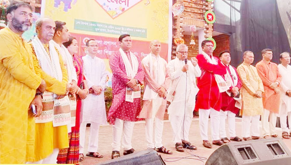 সিলেটে বর্ণিল আয়োজনে বর্ষবরণ