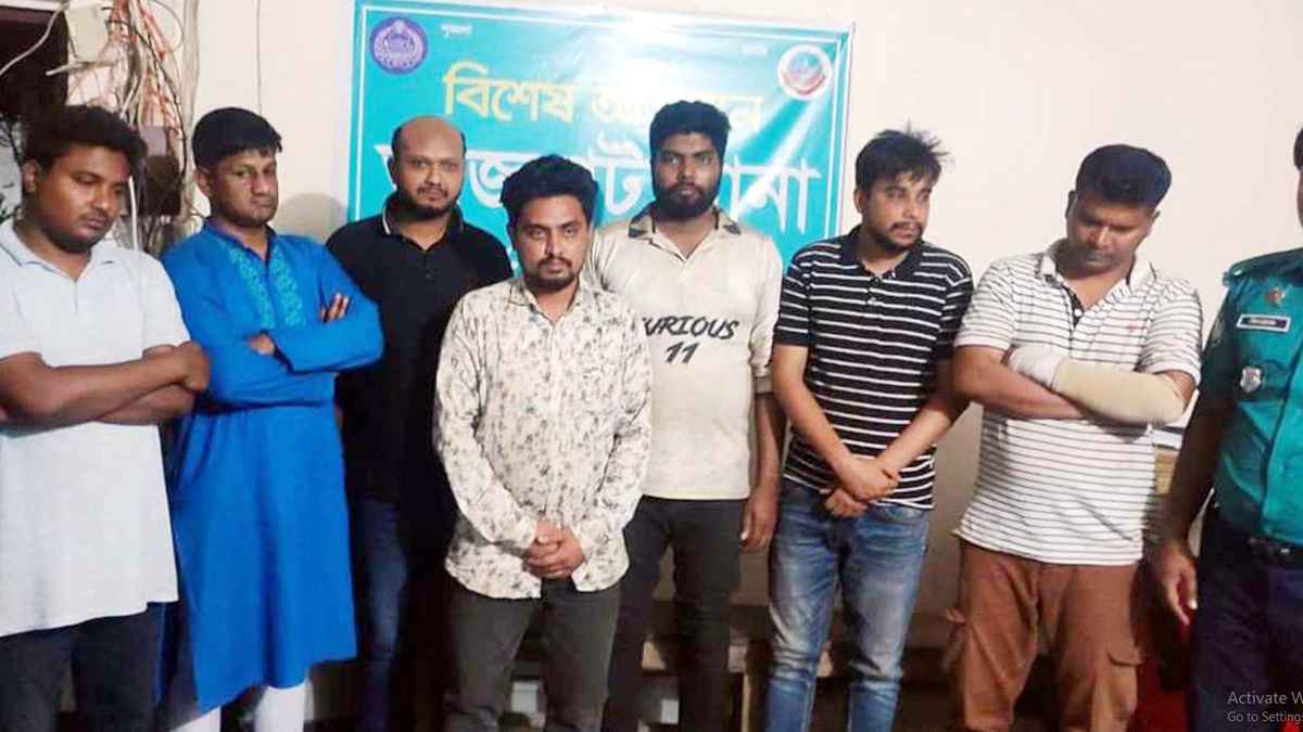 রংপুরে সাংবাদিক পরিচয়ে চাঁদাবাজি, গ্রেফতার ৭
