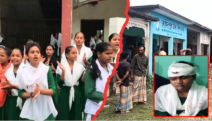 ছাতকে প্রধান শিক্ষকের পদত্যাগ দাবি : বহিরাগতদের হামলায় আহত ২ শিক্ষার্থী
