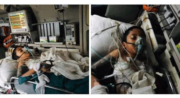 স্কলার্স হোমের শিক্ষার্থী ফাবিয়ান লাইফ সাপোর্টে